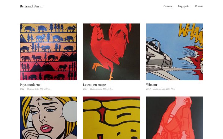 Screenshot of bertrandperrin.com