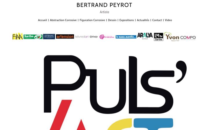 Screenshot of bertrandpeyrot.art