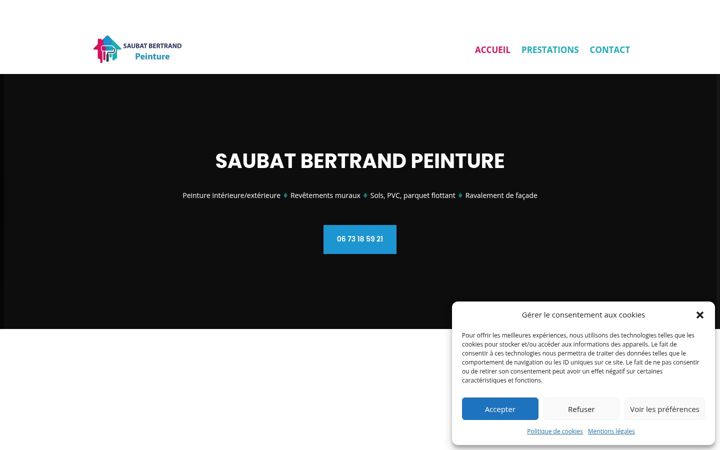 Screenshot of bertrandsaubat-peinture.fr