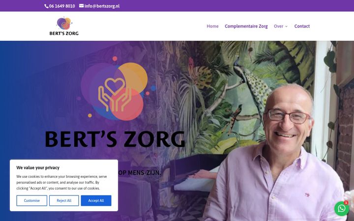 Screenshot of berts-zorg.nl