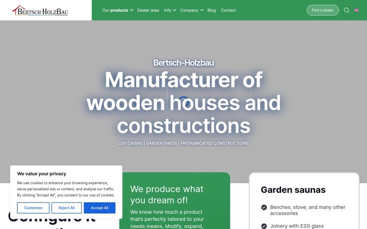 Screenshot of bertsch-holzbau.eu