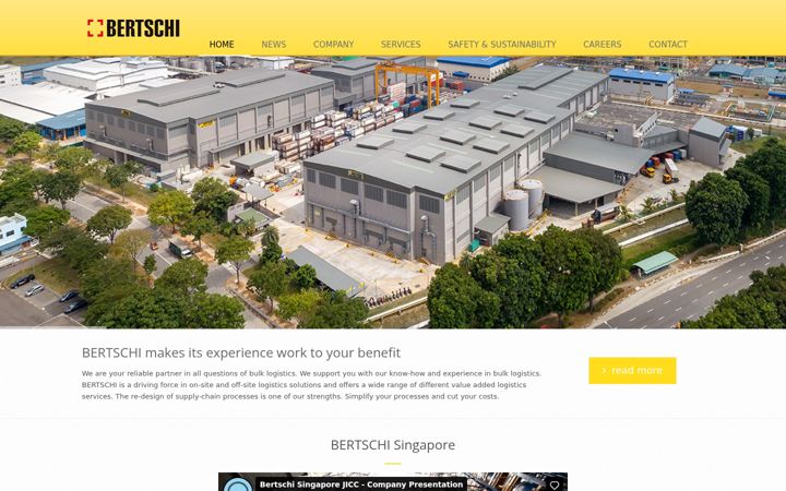 Screenshot of bertschi-singapore.com