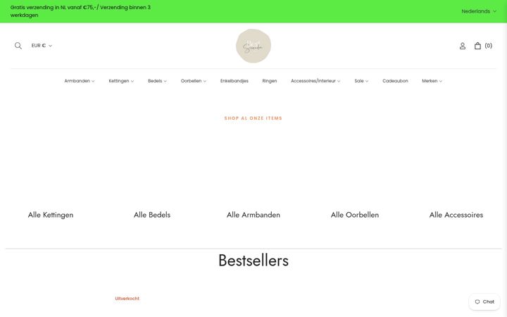 Screenshot of bertsieraden.nl