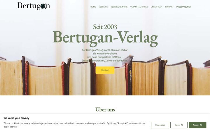 Screenshot of bertugan.de