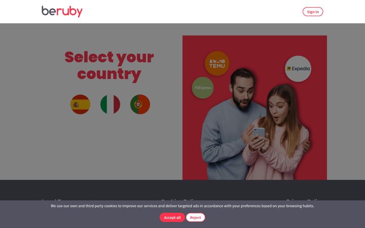 Screenshot of beruby.com