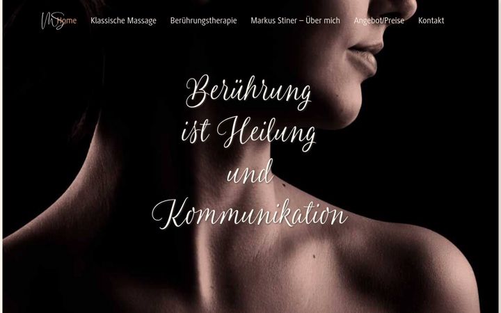 Skærmbillede af beruehrungstherapie.ch