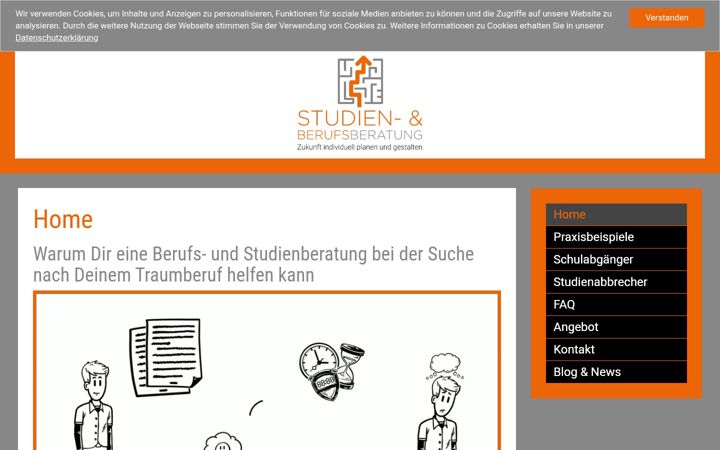 Screenshot of berufsberatung-schueler.de