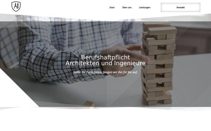 Екранна снимка на berufshaftpflicht-architekten.de