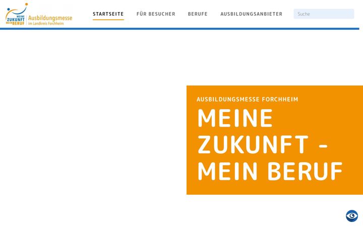 Screenshot of berufsinfomesse-forchheim.de