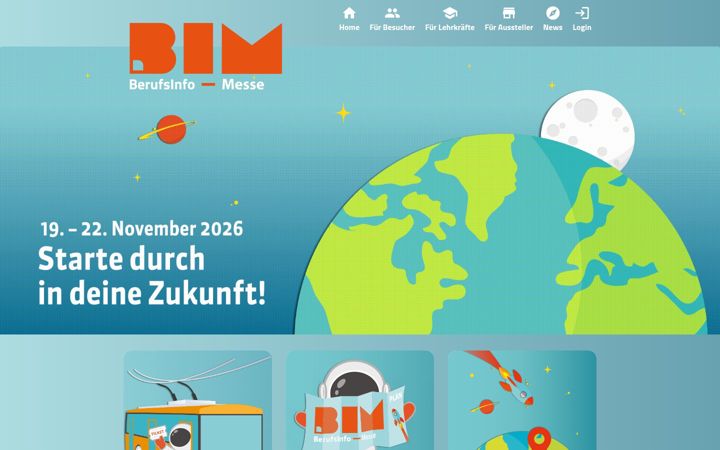 Kuvakaappaus sivustosta berufsinfomesse.org