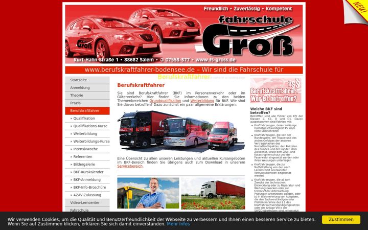 Screenshot ta' berufskraftfahrer-bodensee.de