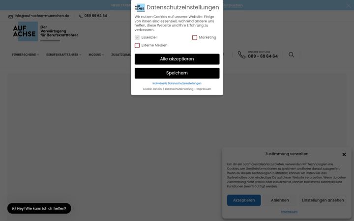 Screenshot of berufskraftfahrer-muenchen.de
