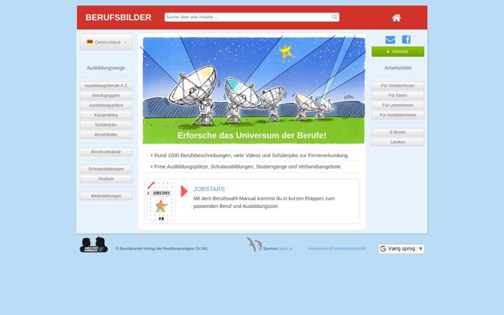 Screenshot of berufsreportagen.de