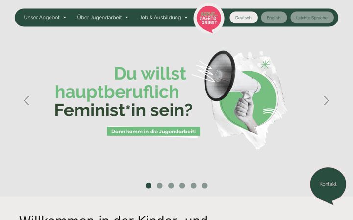 Screenshot of berufung-jugendarbeit.de