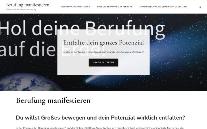 Zrzut ekranu berufung-manifestieren.de