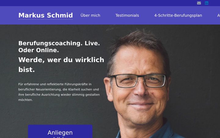 Screenshot of berufungscoaching-schmid.ch