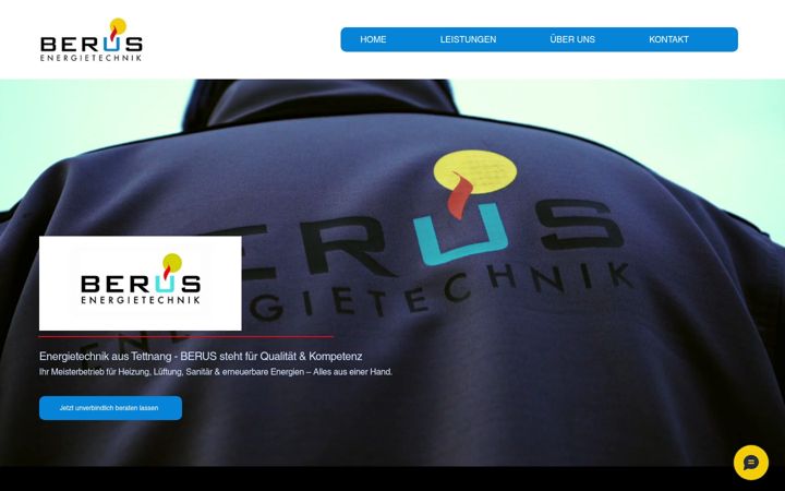 Screenshot of berus-energietechnik.com