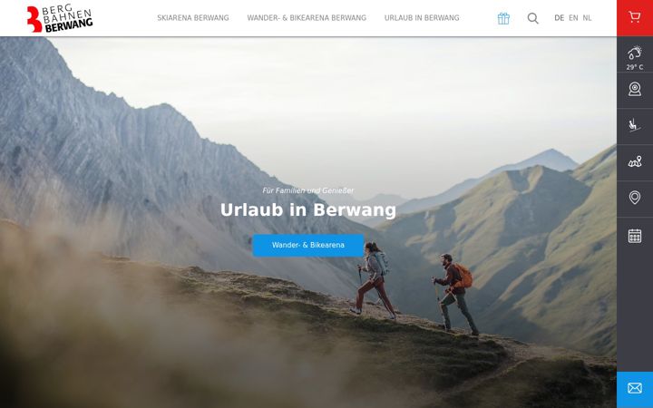 Screenshot of berwang.tirol