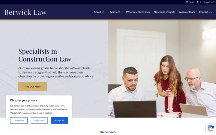 Screenshot of berwick-law.com