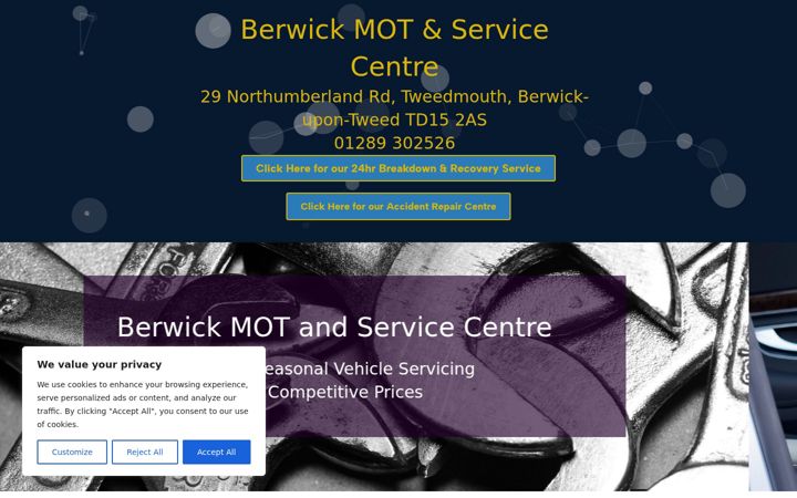 Screenshot van berwickmotcentre.co.uk