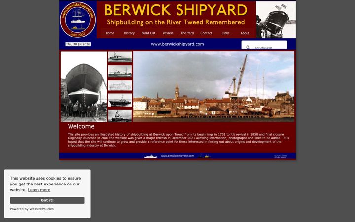 Screenshot of berwickshipyard.com