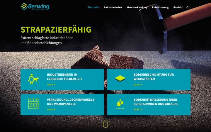 Screenshot of berwing-hygienebau.de