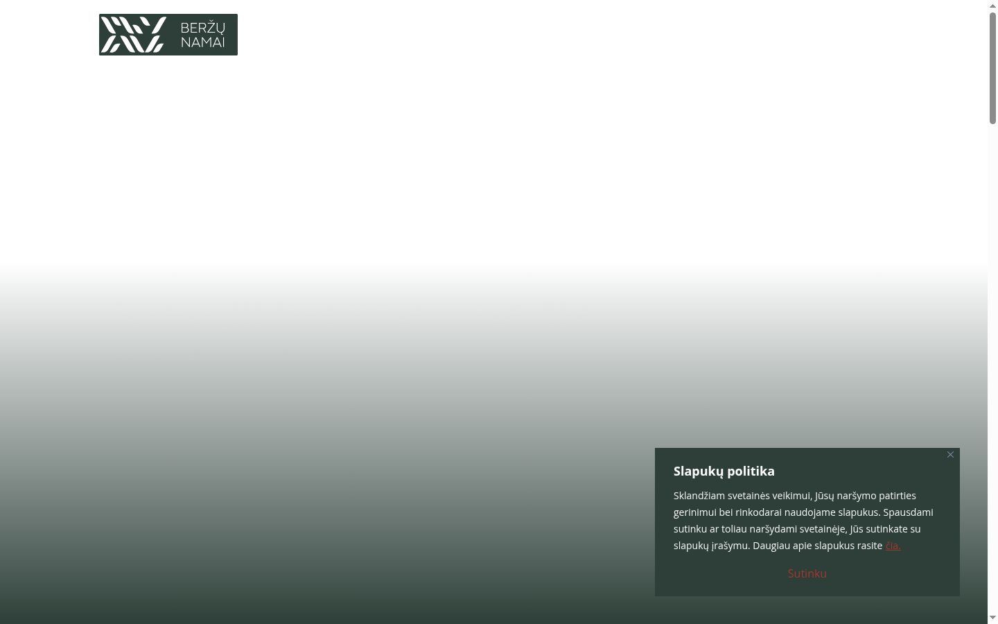 Captura de pantalla del banner de consentimiento mostrado antes de cualquier interacción