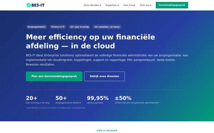 Screenshot of bes-it.nl