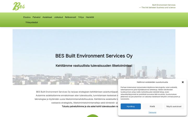 Screenshot of bes.fi