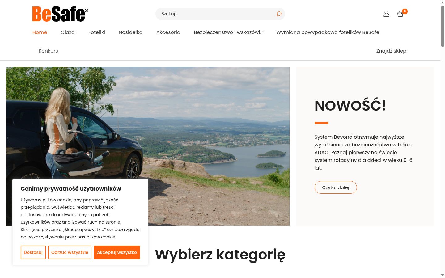 Sutikimo reklamjuostės, rodytos prieš bet kokią sąveiką, ekrano kopija