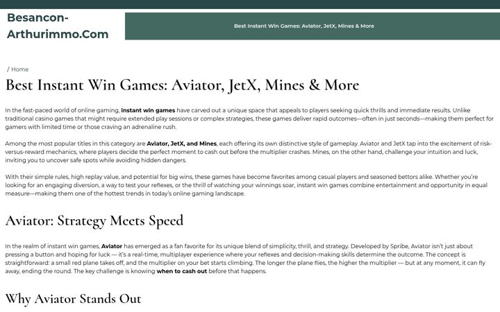 Screenshot of besancon-arthurimmo.com