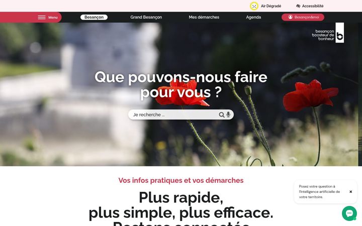 Screenshot of besancon.fr