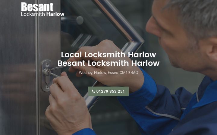 Screenshot of besantlocksmithharlow.co.uk