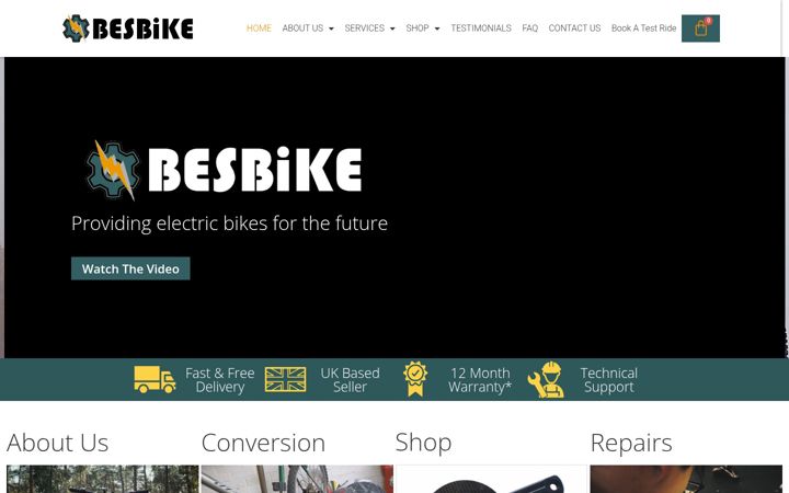 Screenshot van besbike.co.uk