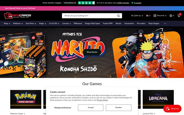 Ekrānuzņēmums no bescards.nl