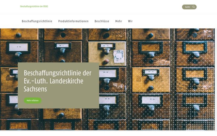 Screenshot of beschaffungsrichtlinie-evlks.de