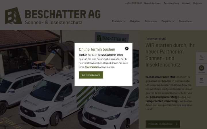 Skærmbillede af beschatterag.ch