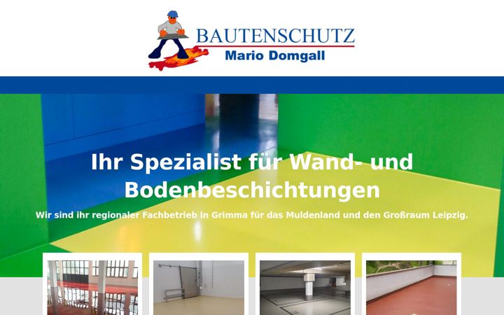 Screenshot of beschichtungen-domgall.de