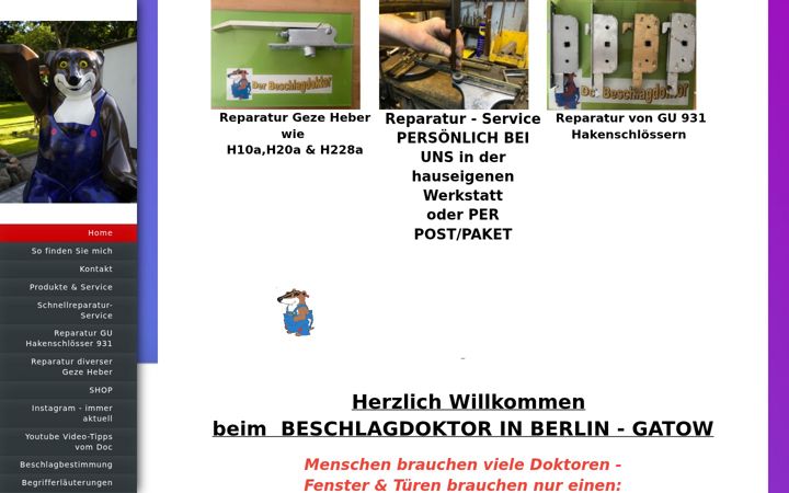 Screenshot of beschlagdoktor.de