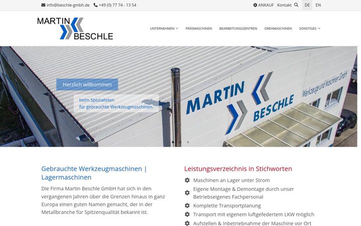 Screenshot of beschle-gmbh.de