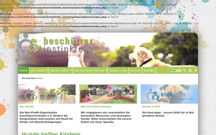 Skärmbild av beschuetzerinstinkte.de