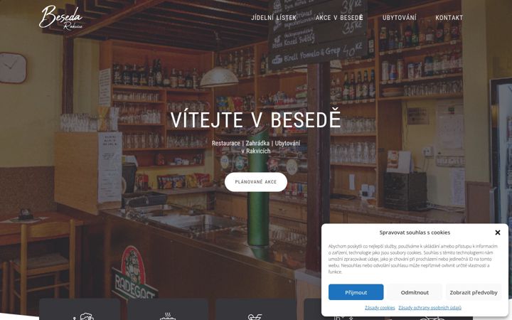 Screenshot of beseda-rakvice.cz
