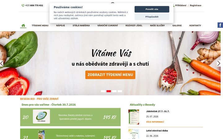 Screenshot of besedabio.cz
