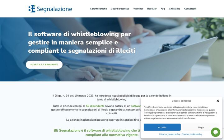 Screenshot of besegnalazione.it