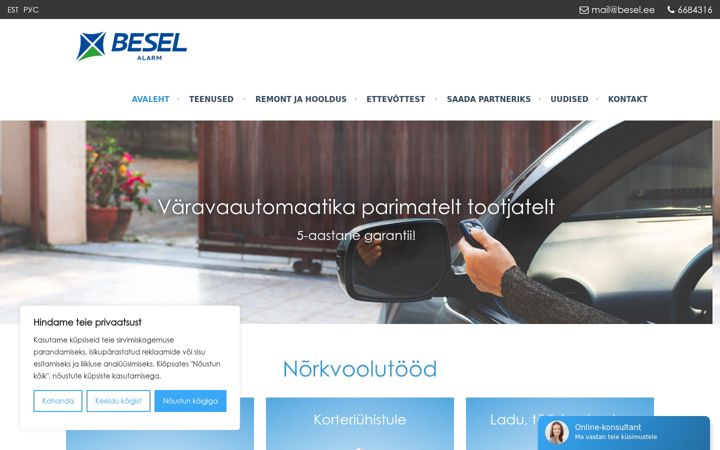 Screenshot of besel.ee