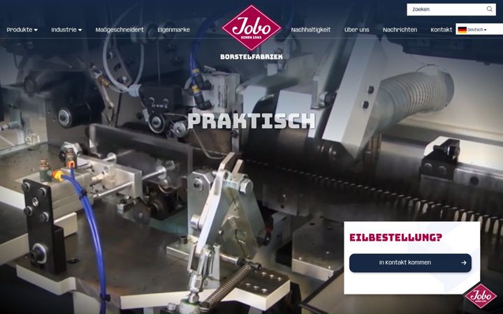 Skärmbild av besenundbuersten.de