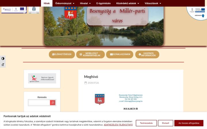 Screenshot του besenyszog.hu