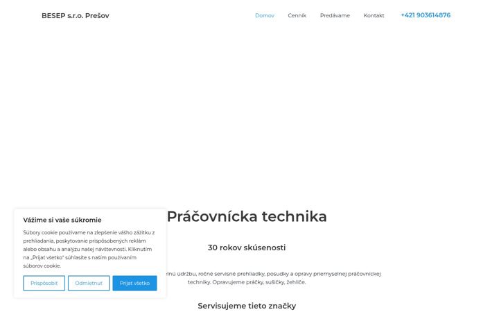 Zrzut ekranu besep.sk