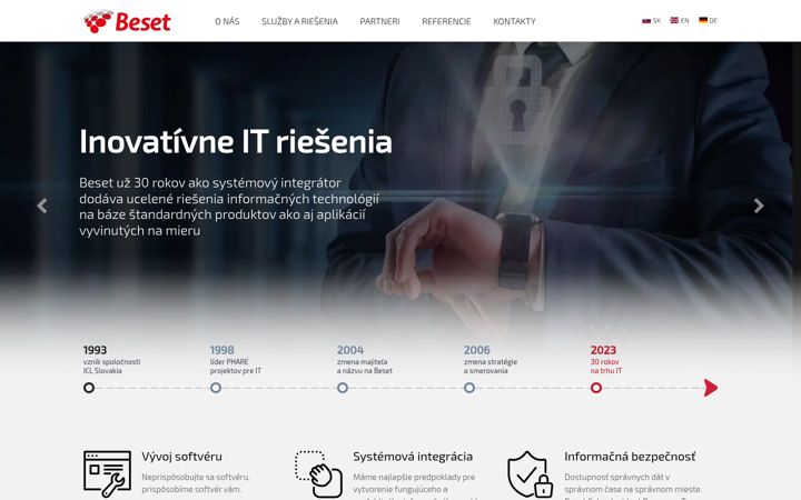 Screenshot of beset.sk