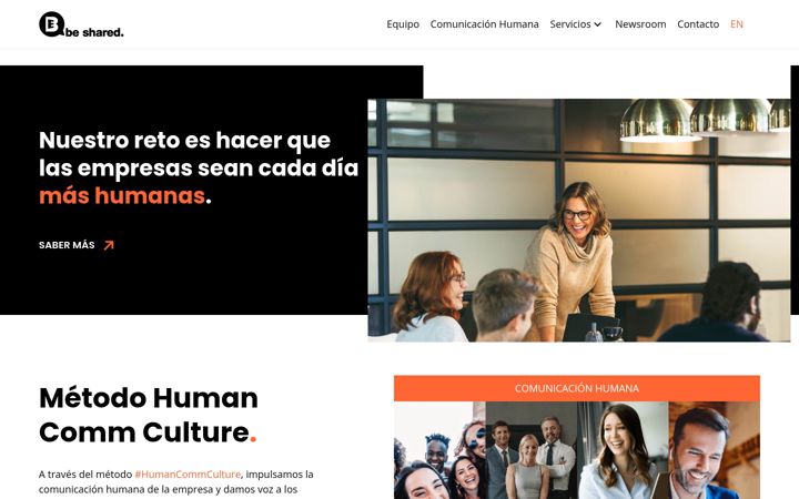 Screenshot of beshared.es